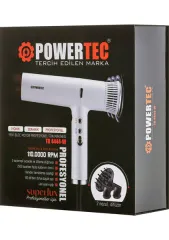 Powertec TR-4444 Süperlux Ionic Fön Makinası Beyaz-Siyah-Rose