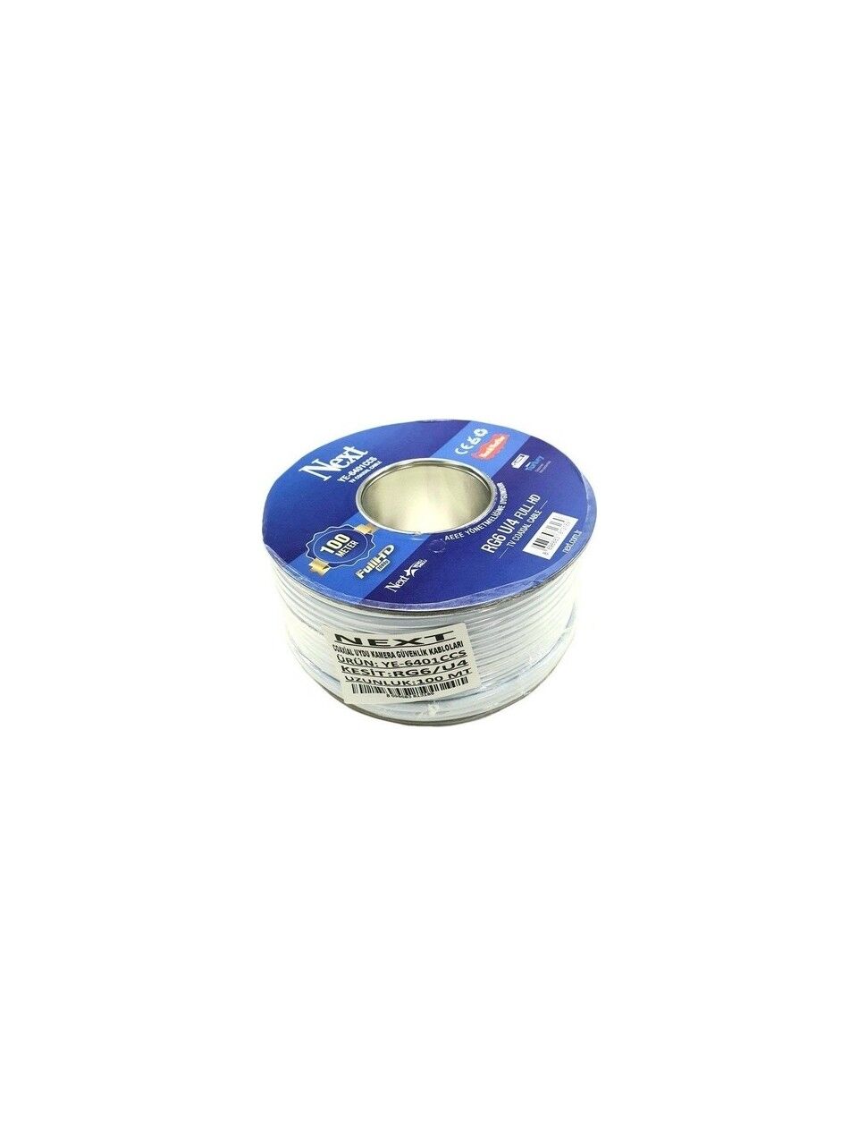 Next YE-6401 CCS RG6 U/4 100 Mt Anten Kablosu