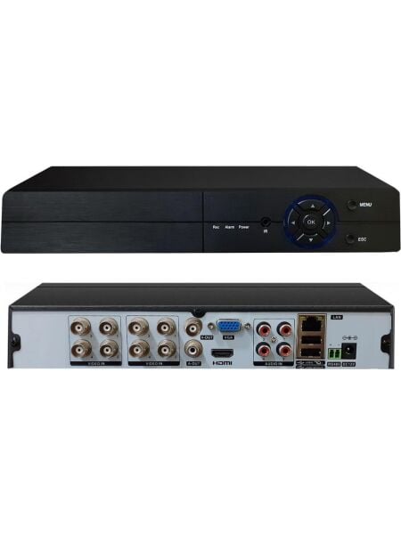 Avenir AV-TC08M Ahd 8 Kanal H265 1080P 5 In 1 2MP Hibrit Xmeye DVR Kayıt Cihazı