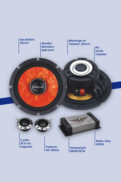 Goldmaster Gold Master RM-2880 Set Oto Hoparlörü
