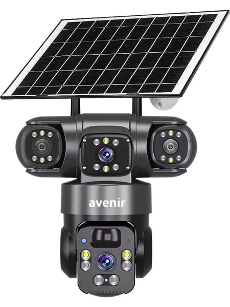 Avenir AV-S421 4mp 2 Kameralı Solar Ptz 4g Sim Kartlı Kamera